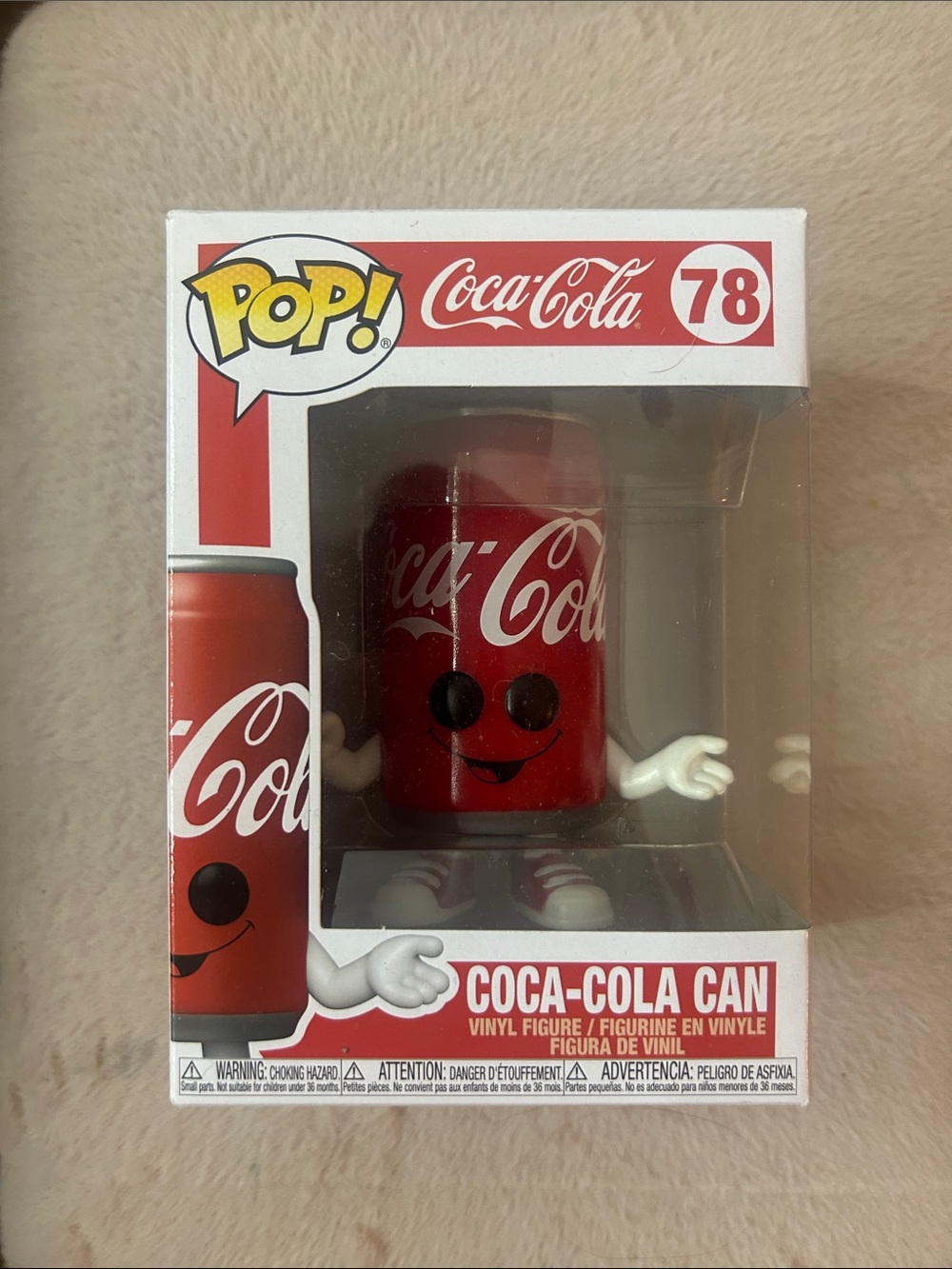 Coca-Cola Red Can Pop! Vinyl Figure with White Accents